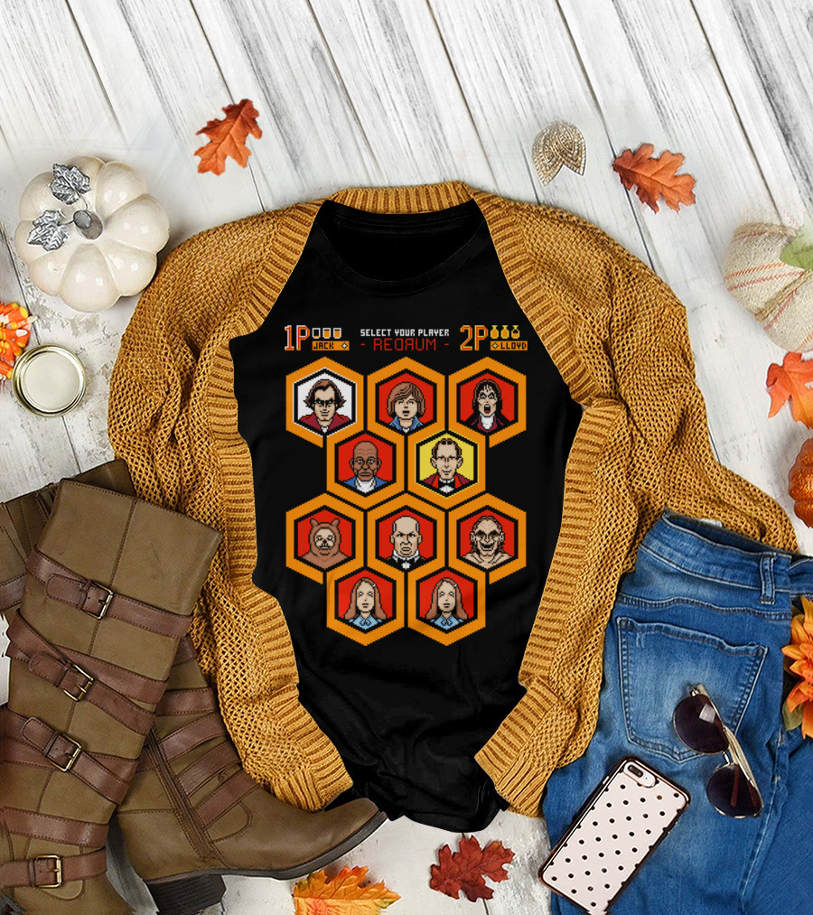 8 Bit Shining REDRUM Select Your Player Jack Lloyd T-Shirt