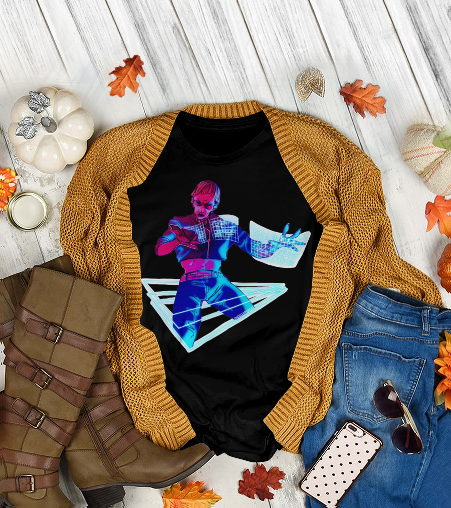 Cerberus Retro Futuristic Digital Manipulation T-Shirt