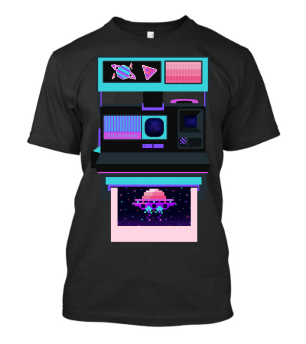 Instaproof Instantaneous Pixel UFO Retro Print T-Shirt