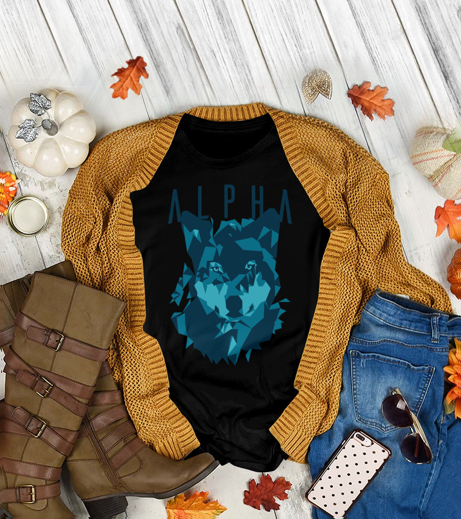 ALPHA Geometric Wolf T-Shirt