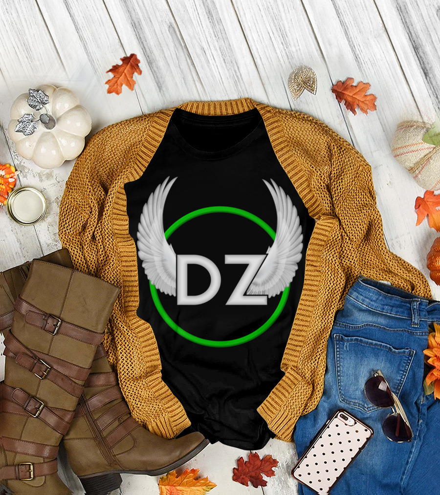 DZ Winged Emblem in Green Circle DeadzZone New T-Shirt