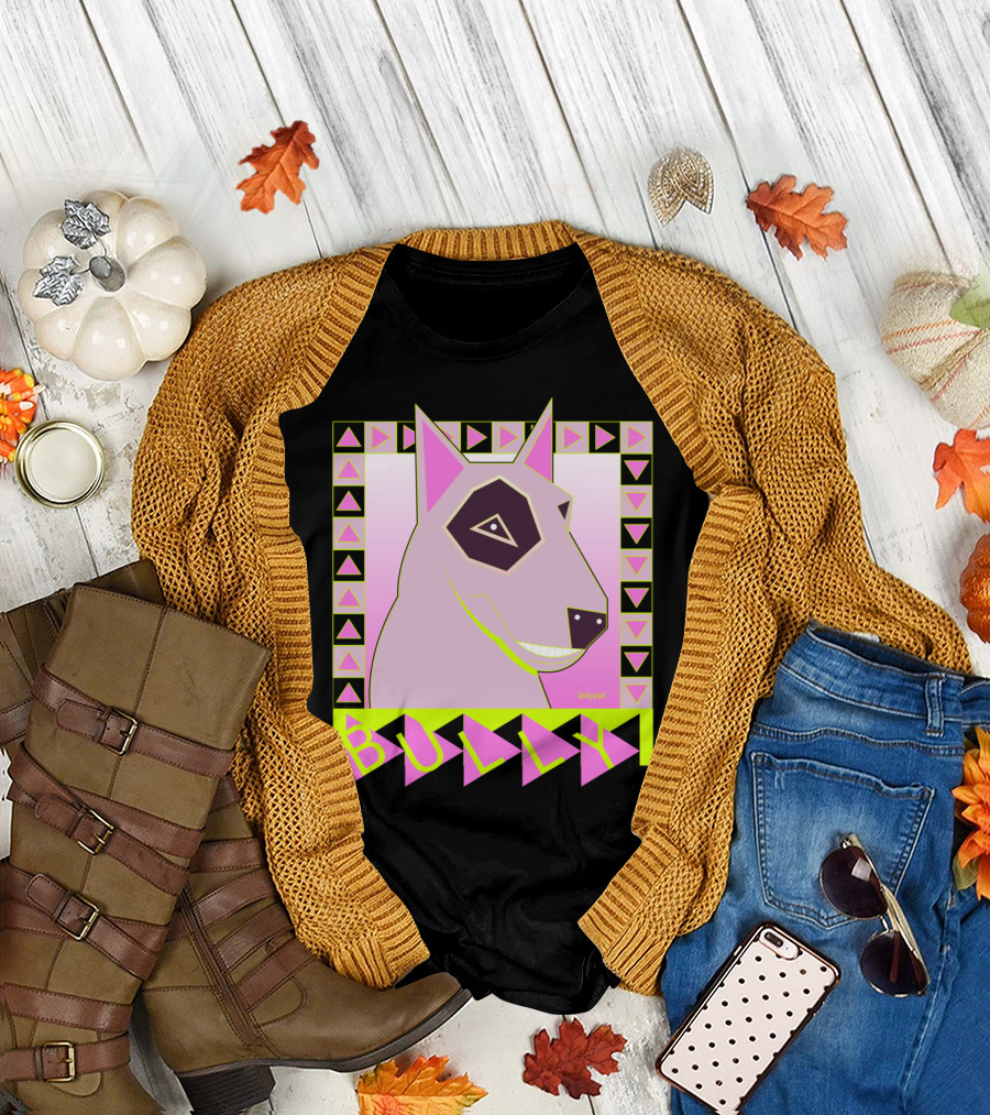 BULLY DOG RETRO GEOMETRIC TRIANGLE T-Shirt