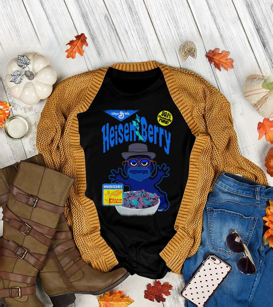 Heisen Berry Cereal Blueberry Flavor Methmallow Crystals Gilligan Mills Pizza Frisbee 99% Chemically Pure T-Shirt