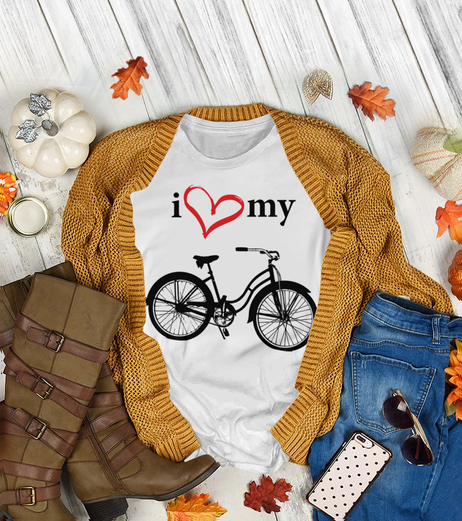 I Heart My Black Bicycle Classic T-Shirt