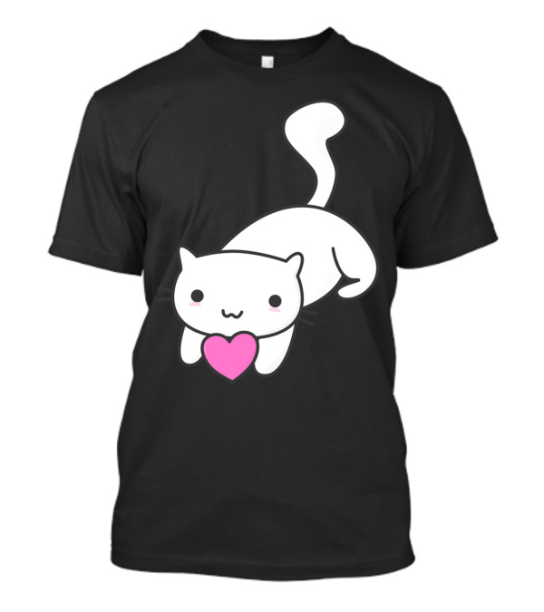 Happy Cat With Heart T-Shirt