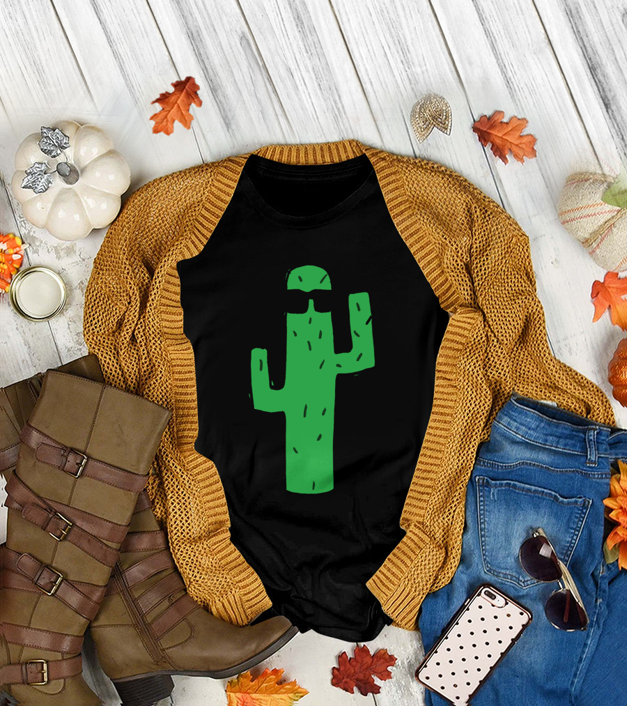 Sunshine Kaktus Cool Sunglasses Cactus T-Shirt