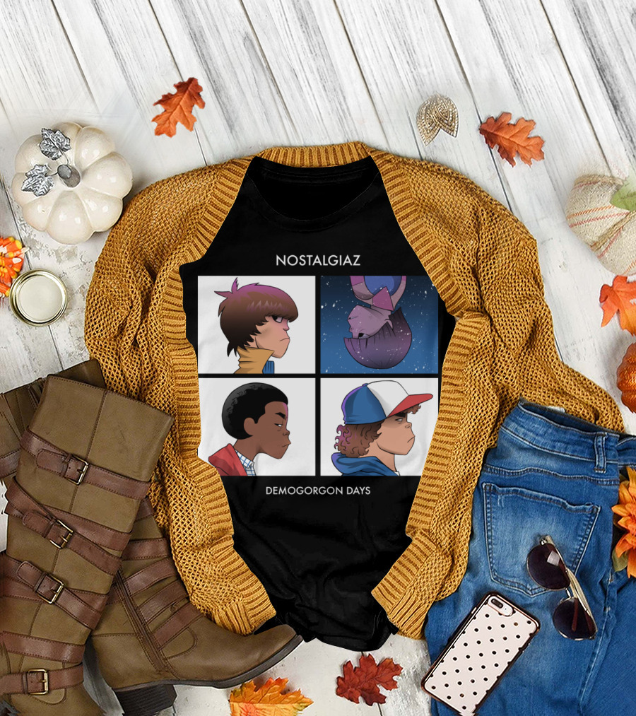 NOSTALGIAZ Demogorgon Days Cartoon Quartet T-Shirt