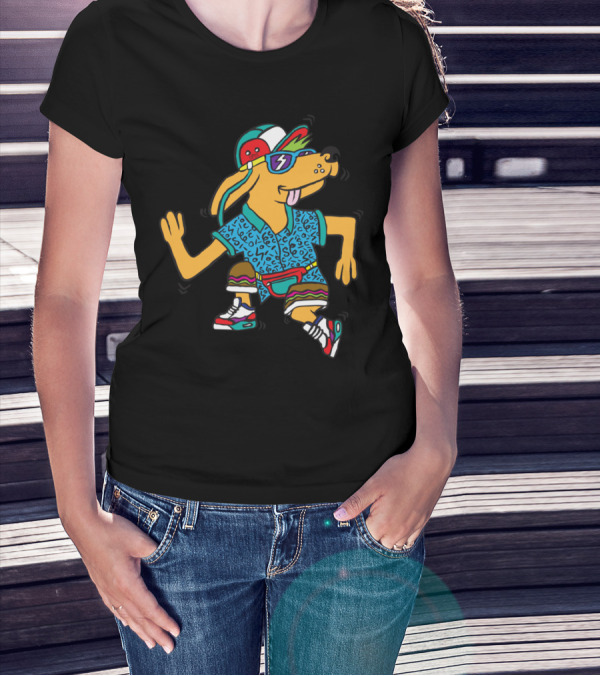 Hip$ter Pup Groovy Dance T-Shirt