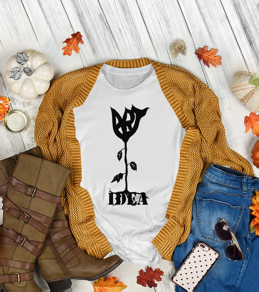 ART IDEA Flower T-Shirt