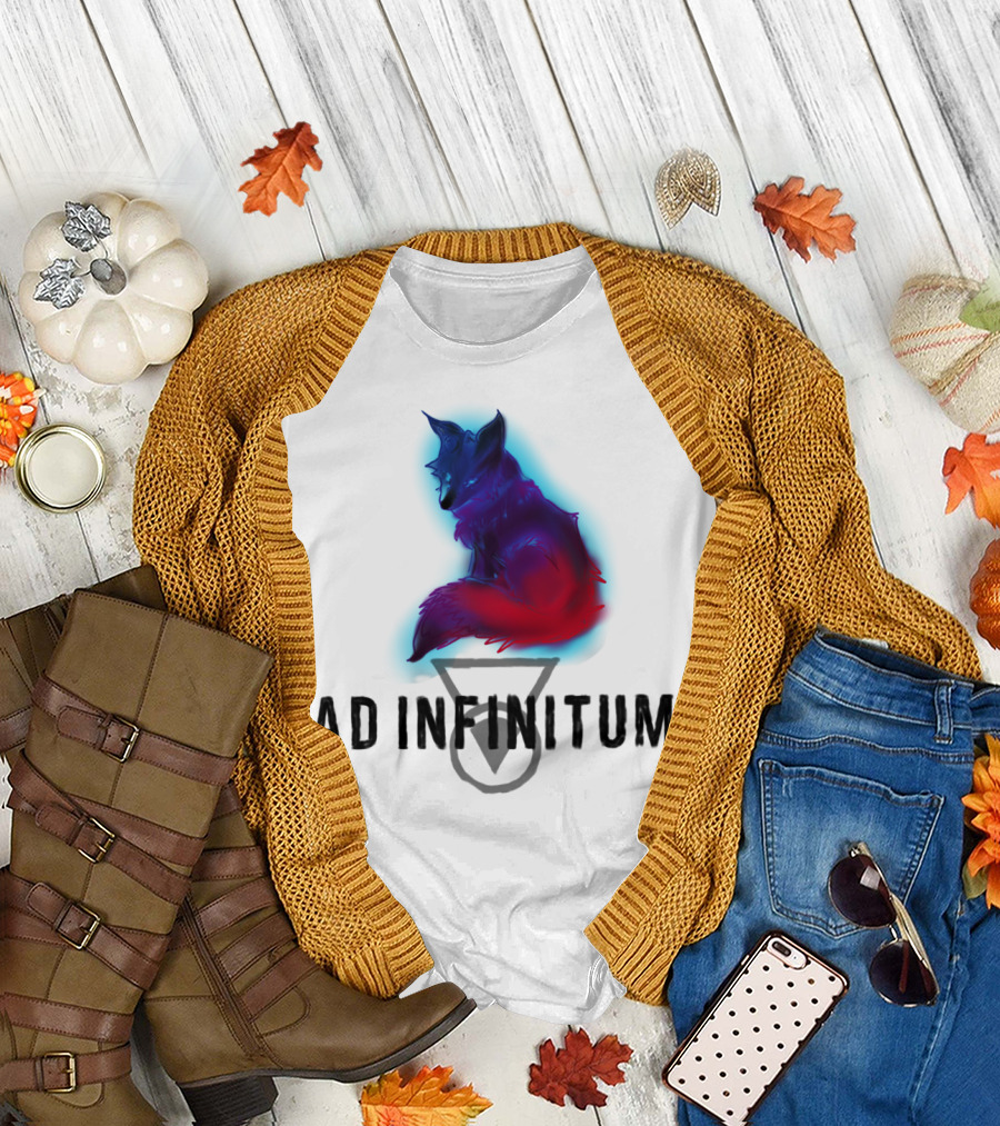 Ethereal Spirit Fox Ad Infinitum T-Shirt