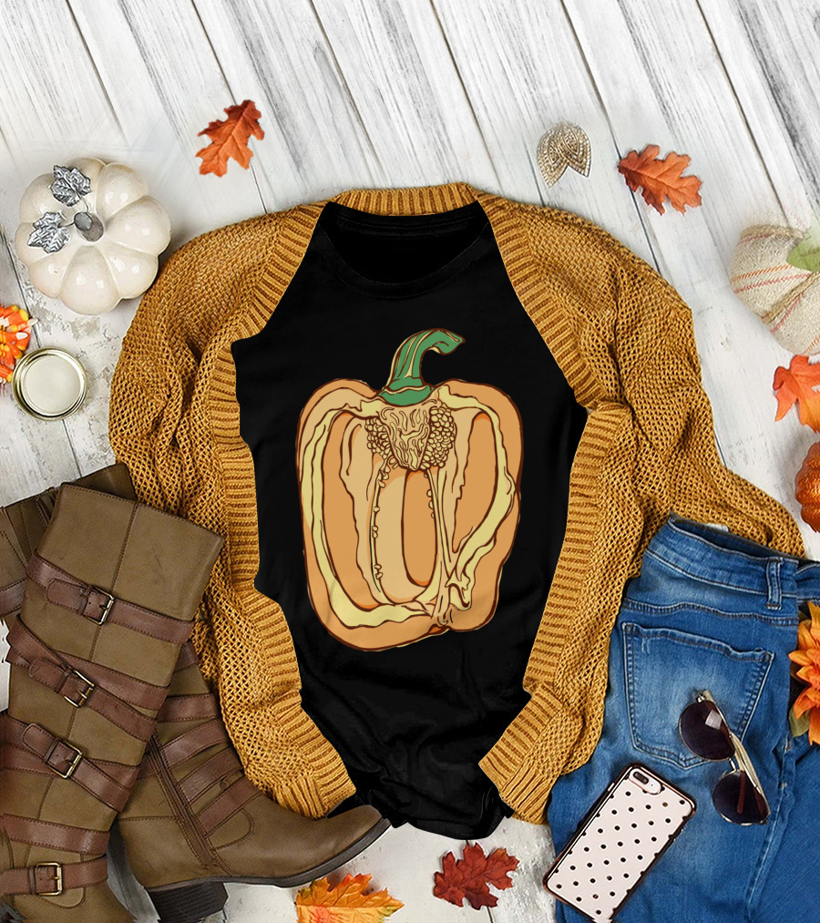 Anatomic Cross-Section of Bell Pepper T-Shirt