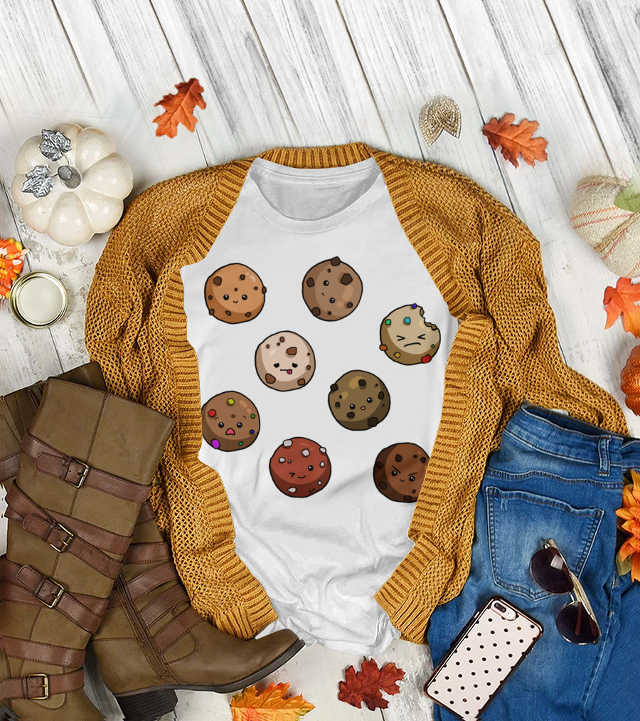 Kawaii Cookies Emotions Variety Pack T-Shirt