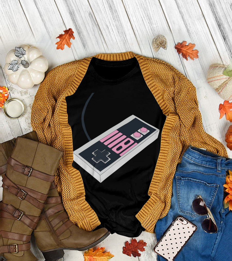 NES Controller 8-Bit Retro Gaming Nostalgia T-Shirt