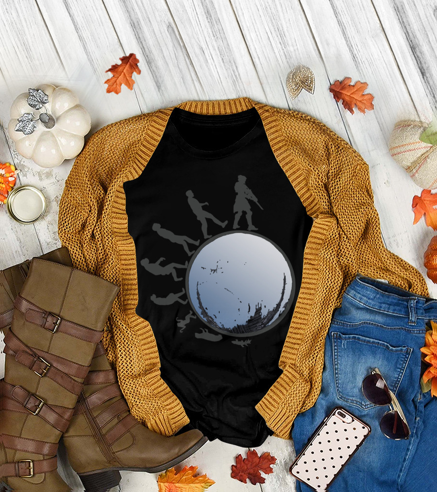 Destiny Evolution Soldier with Gun Moonwalking Progression T-Shirt