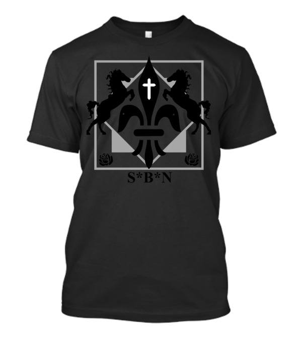 Horses Gate Fleur-de-Lis Cross S*B*N T-Shirt