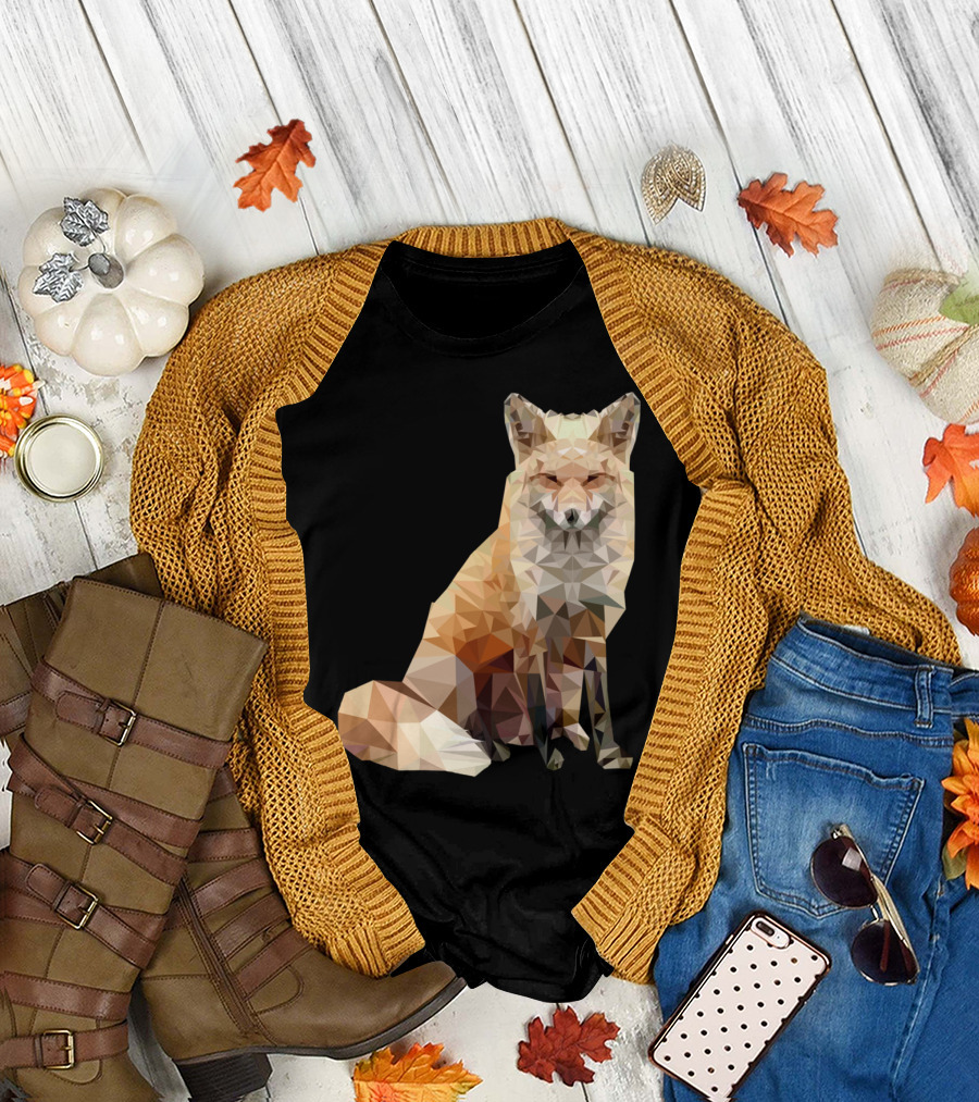 Polygonal Cool Fox T-Shirt