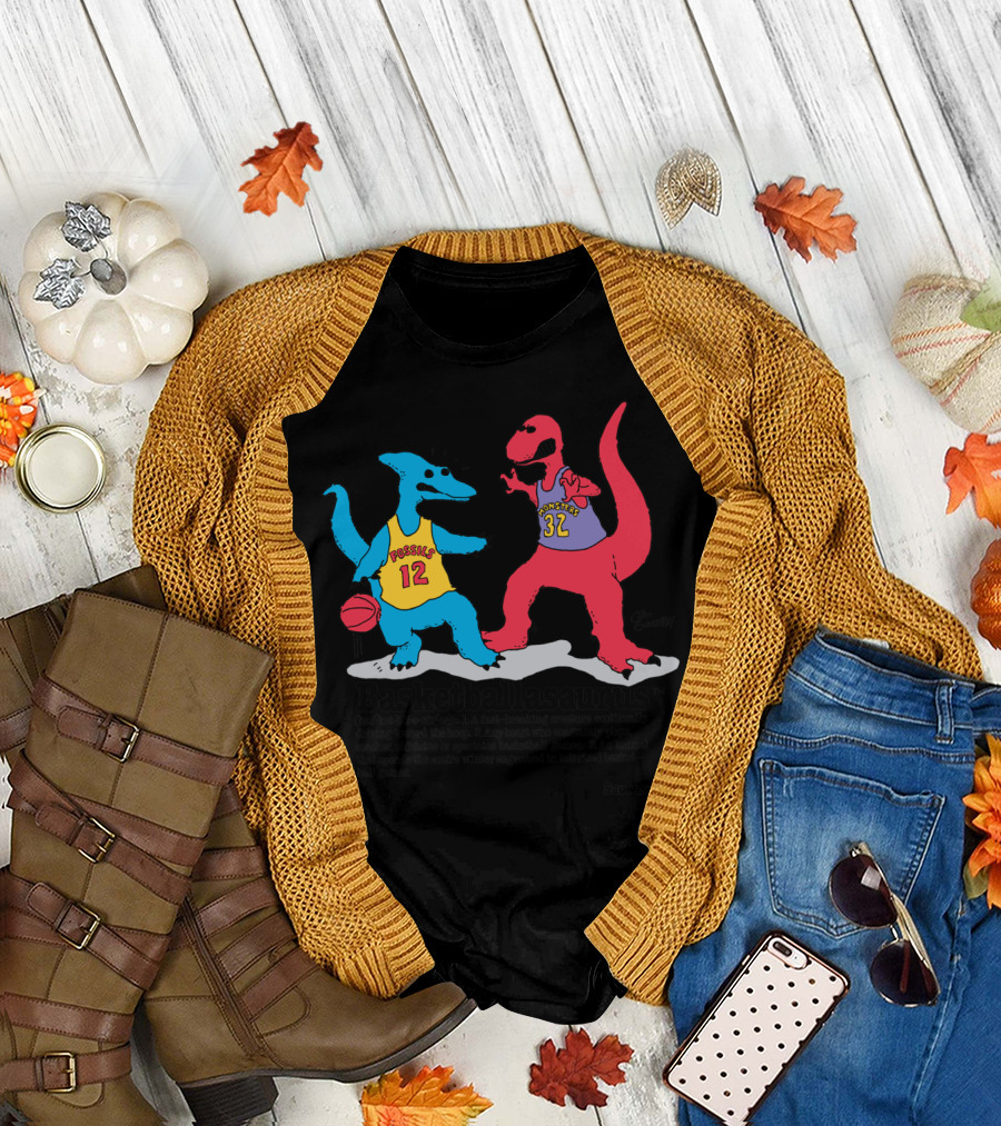 Basketballasaurus Fossils 12 Monsters 32 T-Shirt