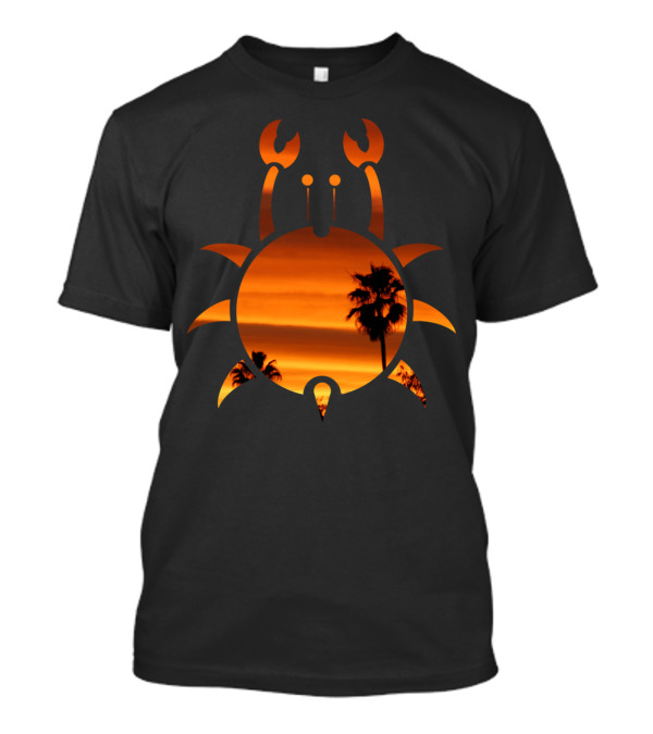 CALI CRAB Sunset Silhouette Palms T-Shirt