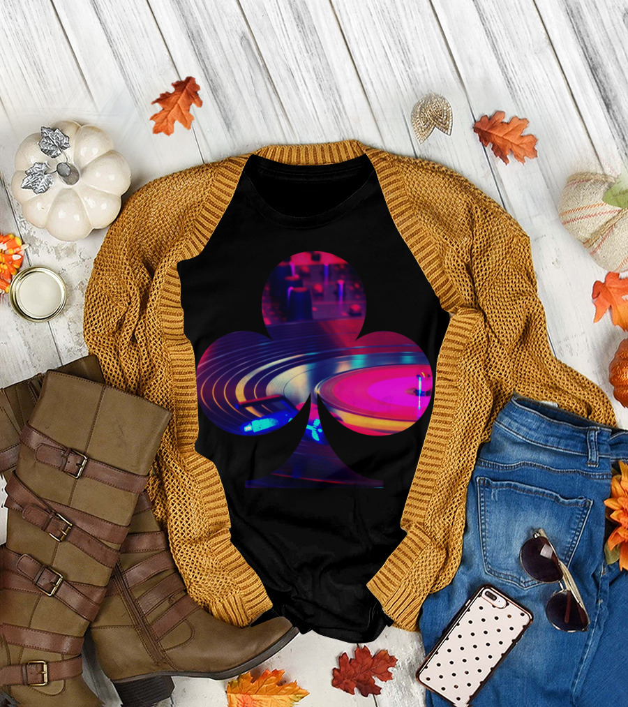 Dj Club Vinyl Turntable Inside Club T-Shirt