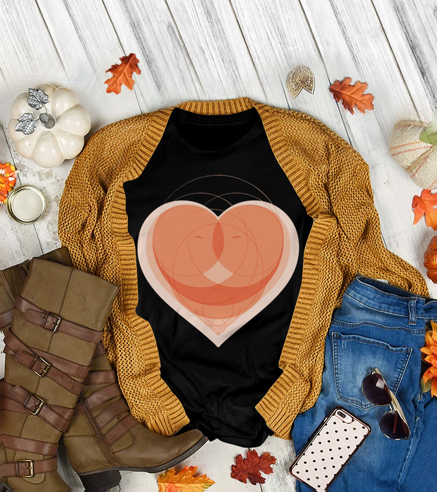 Couple Love Heart Embrace T-Shirt