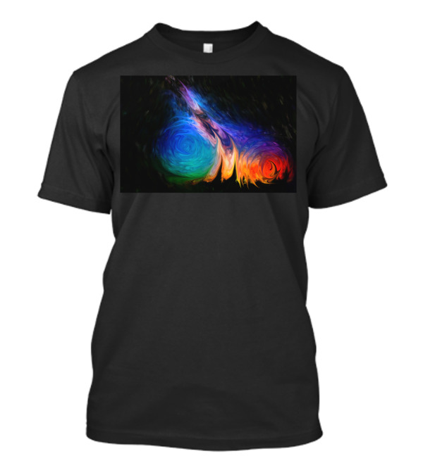 When Worlds Collide Cosmic Swirl T-Shirt