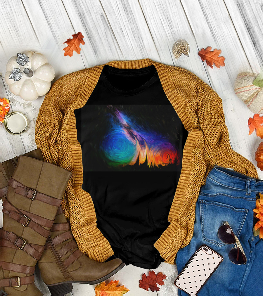 When Worlds Collide Cosmic Swirl T-Shirt