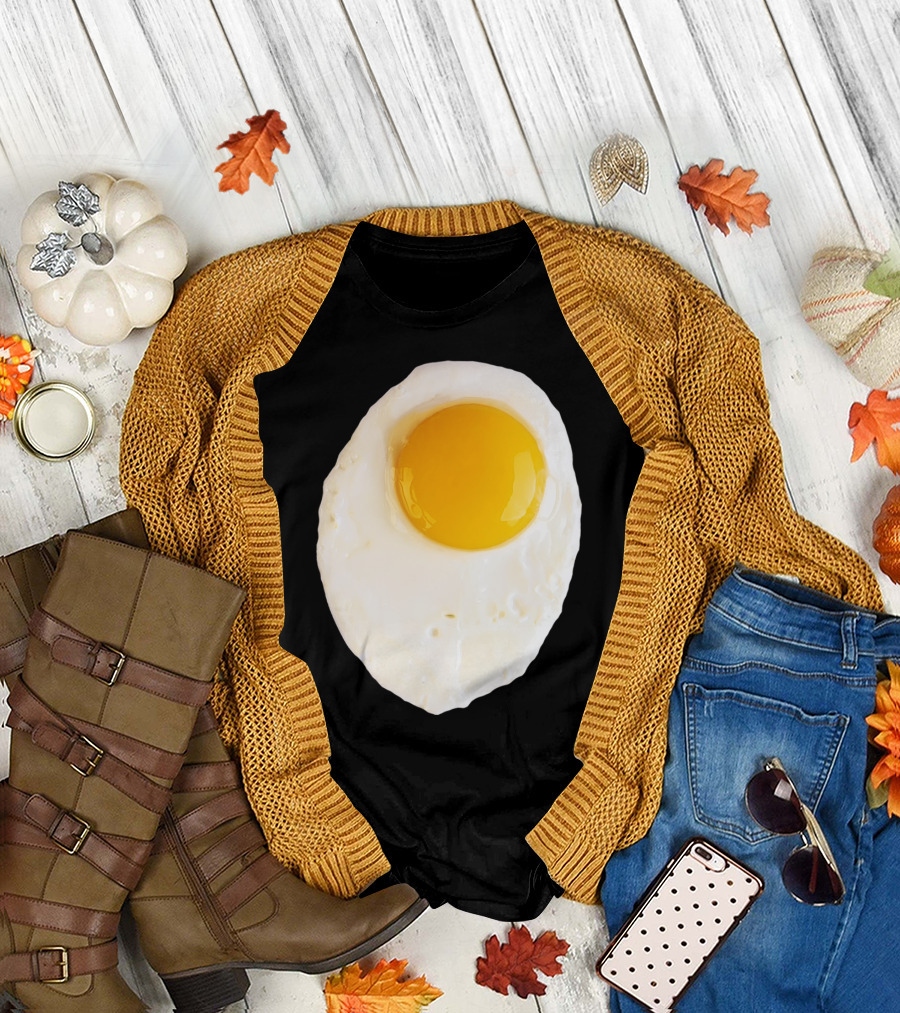 Fried Egg Aesthetic Egg Yolk T-Shirt