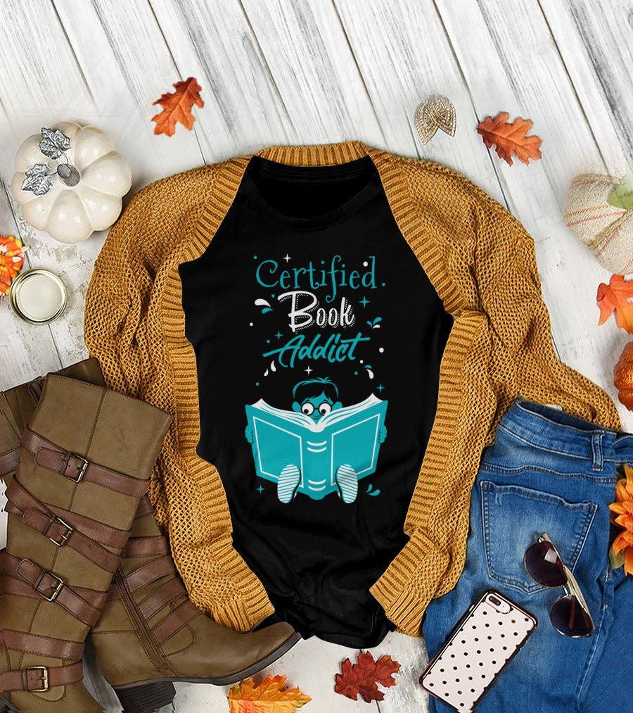 Certified Book Addict Boy T-Shirt