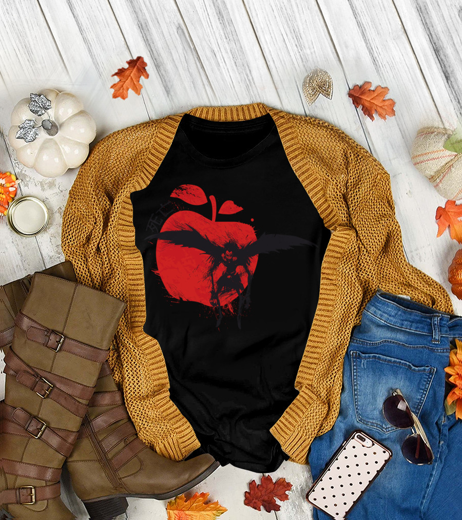 Death Note Ryuk Red Apple T-Shirt