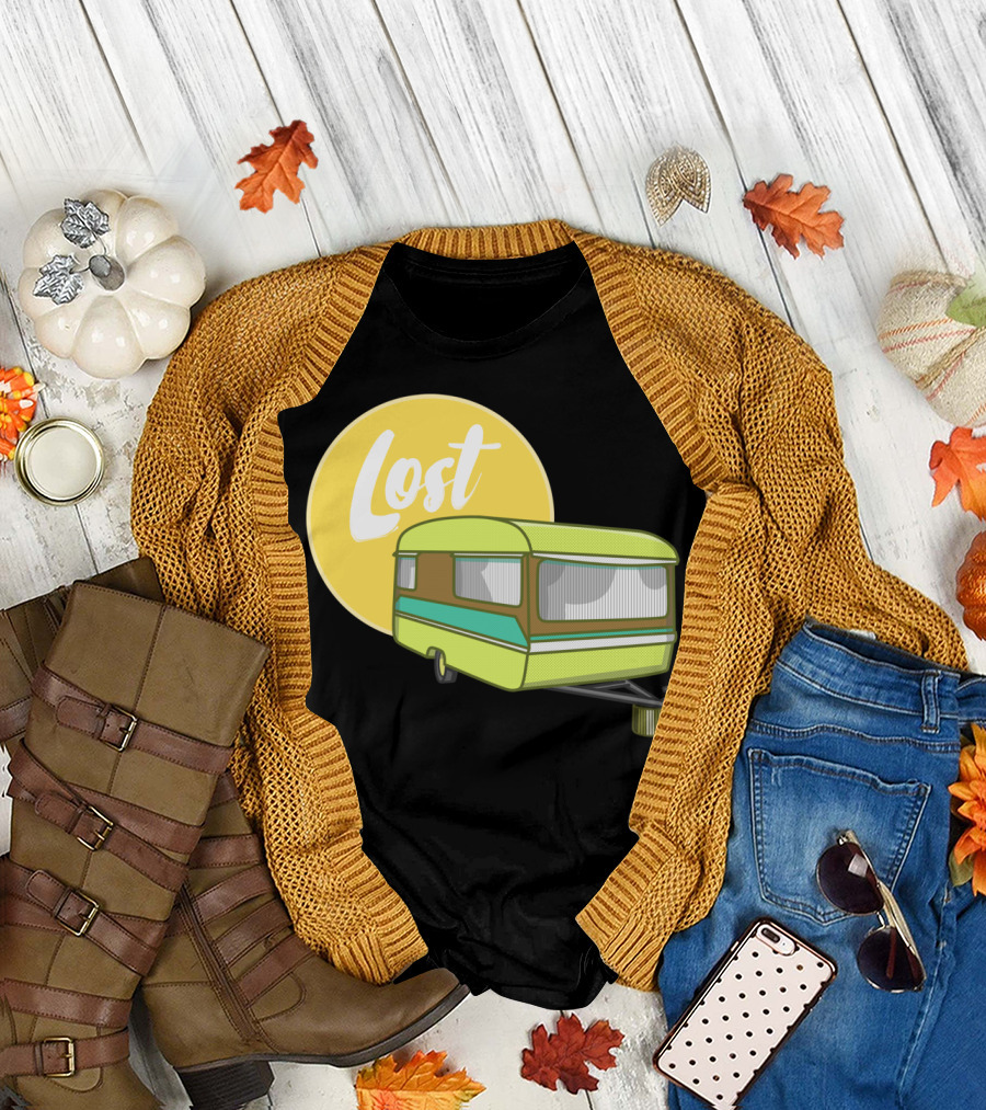 Lost Caravan with Yellow Moon T-Shirt