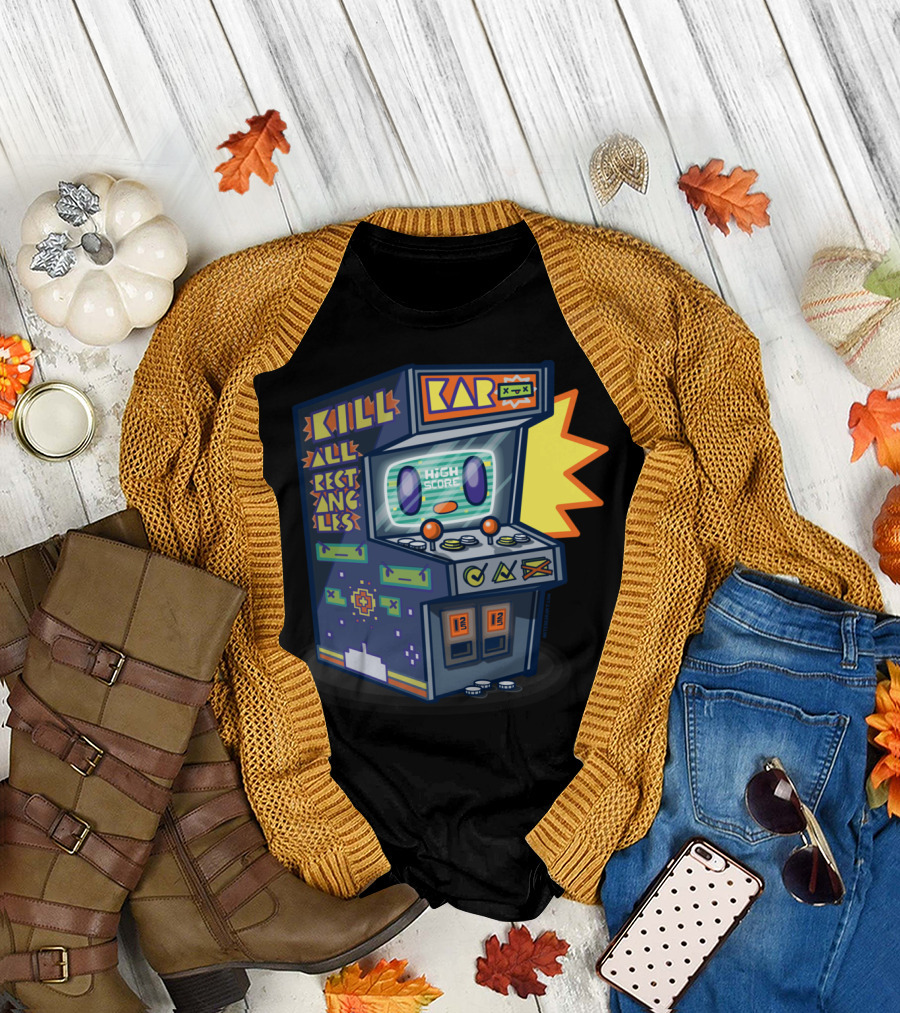 Arcade Buddy Old School 80s Arcade High Score Skill Rectangles Bar T-Shirt