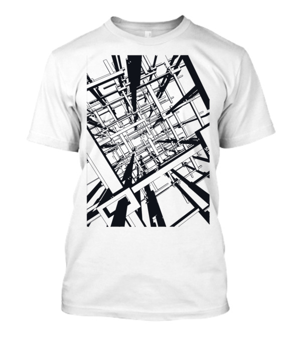 Architecture Geometric Framework Matrix T-Shirt