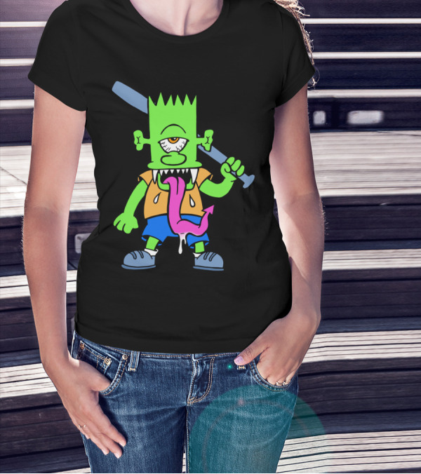 Beat On The Brart Monster With Bat And Tongue T-Shirt