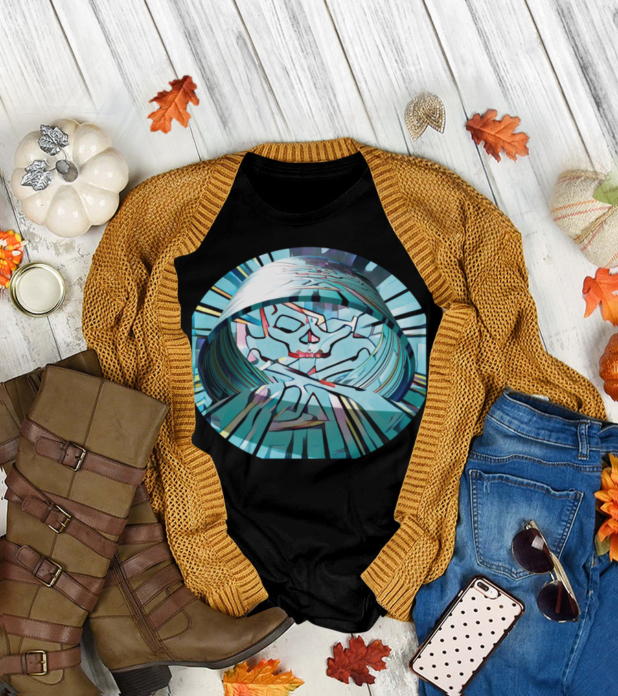 Beat Skull Abstract Vortex T-Shirt