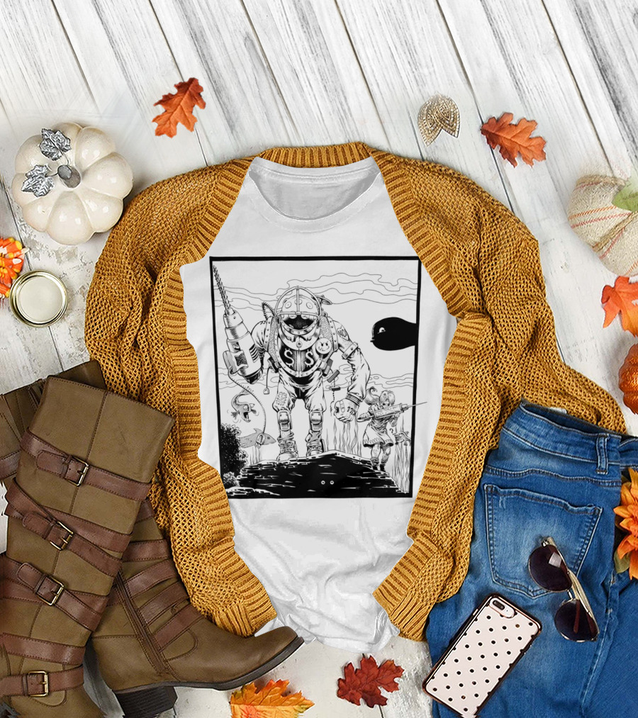 Game Spoof JeffA Deep Sea Diver and Submarine Adventure T-Shirt