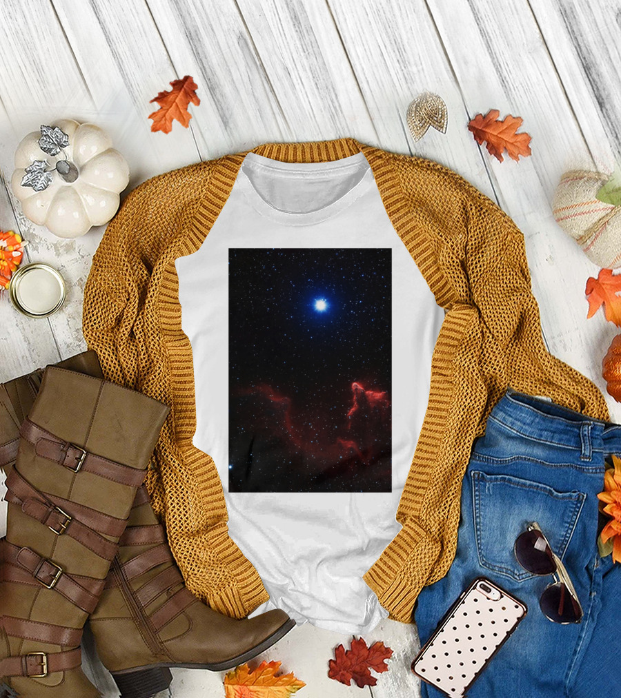 Gamma Cassiopeiae Nebula Star Field and Emission Nebulae Constellation T-Shirt