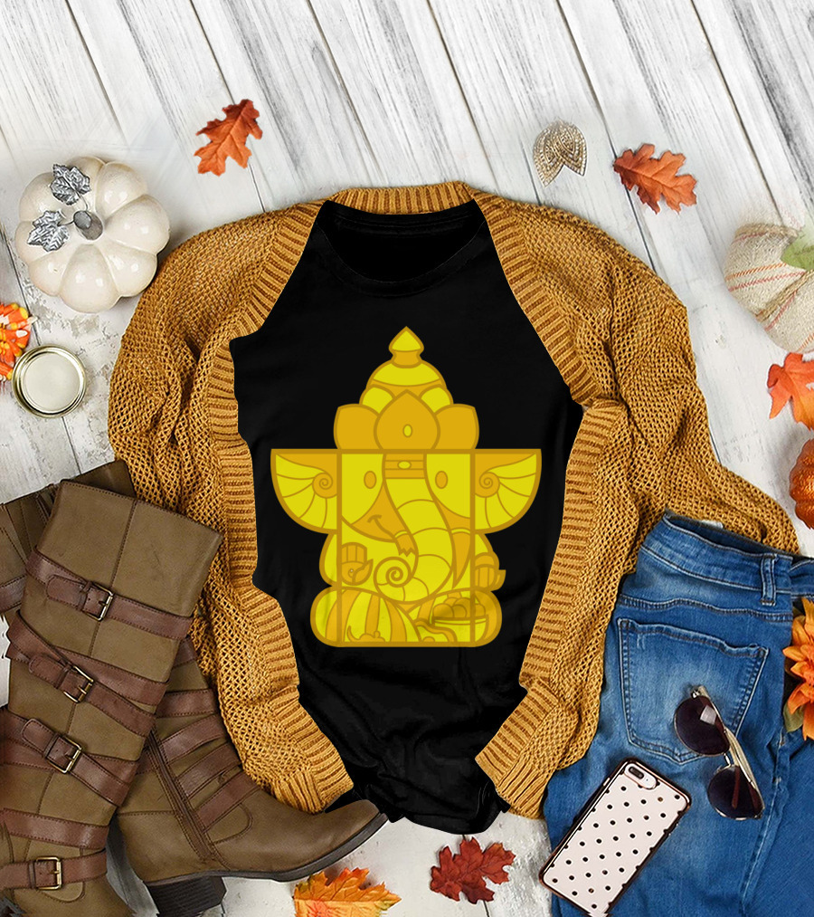 Ganesha Box Toy Yellow Block T-Shirt