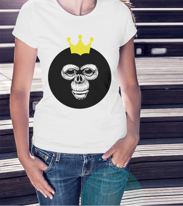 King Monkey Crown Head T-Shirt