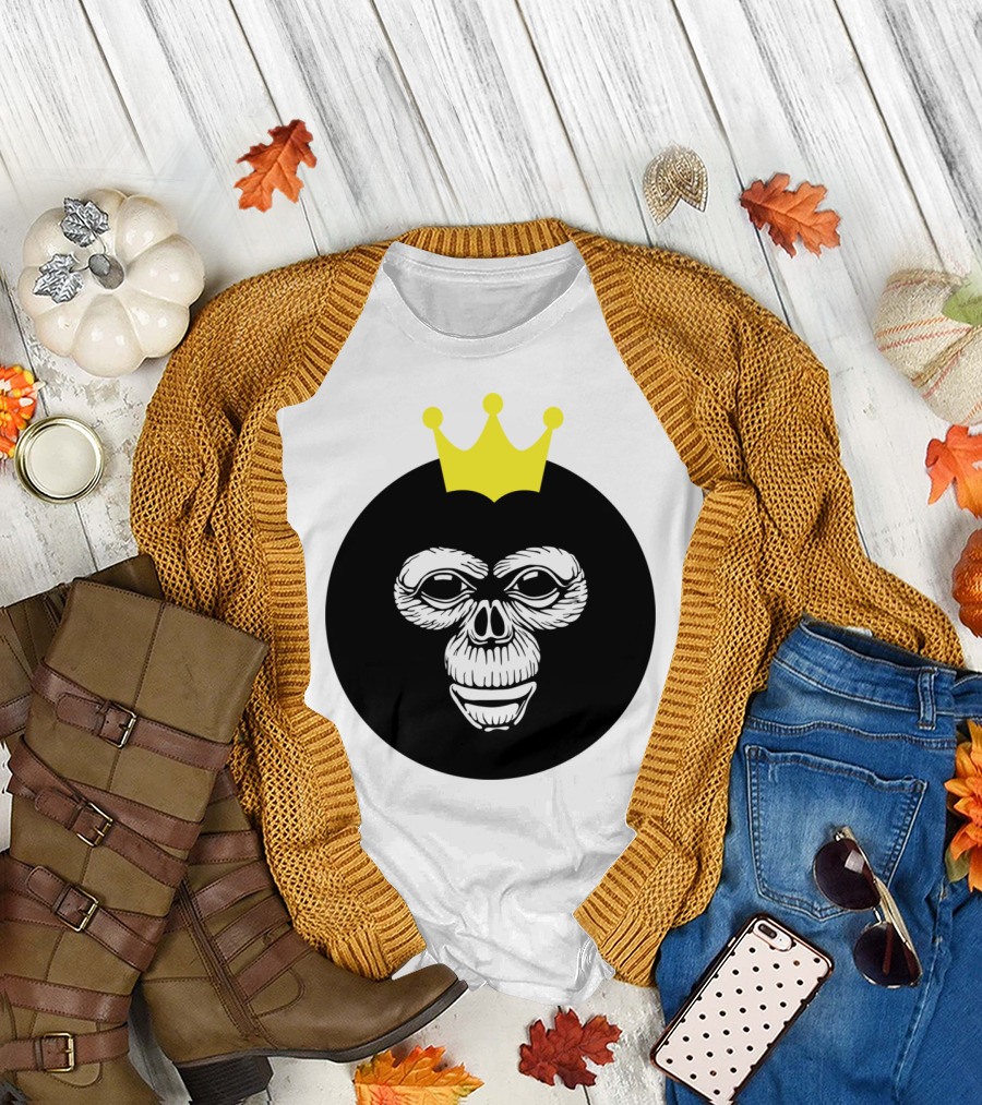 King Monkey Crown Head T-Shirt