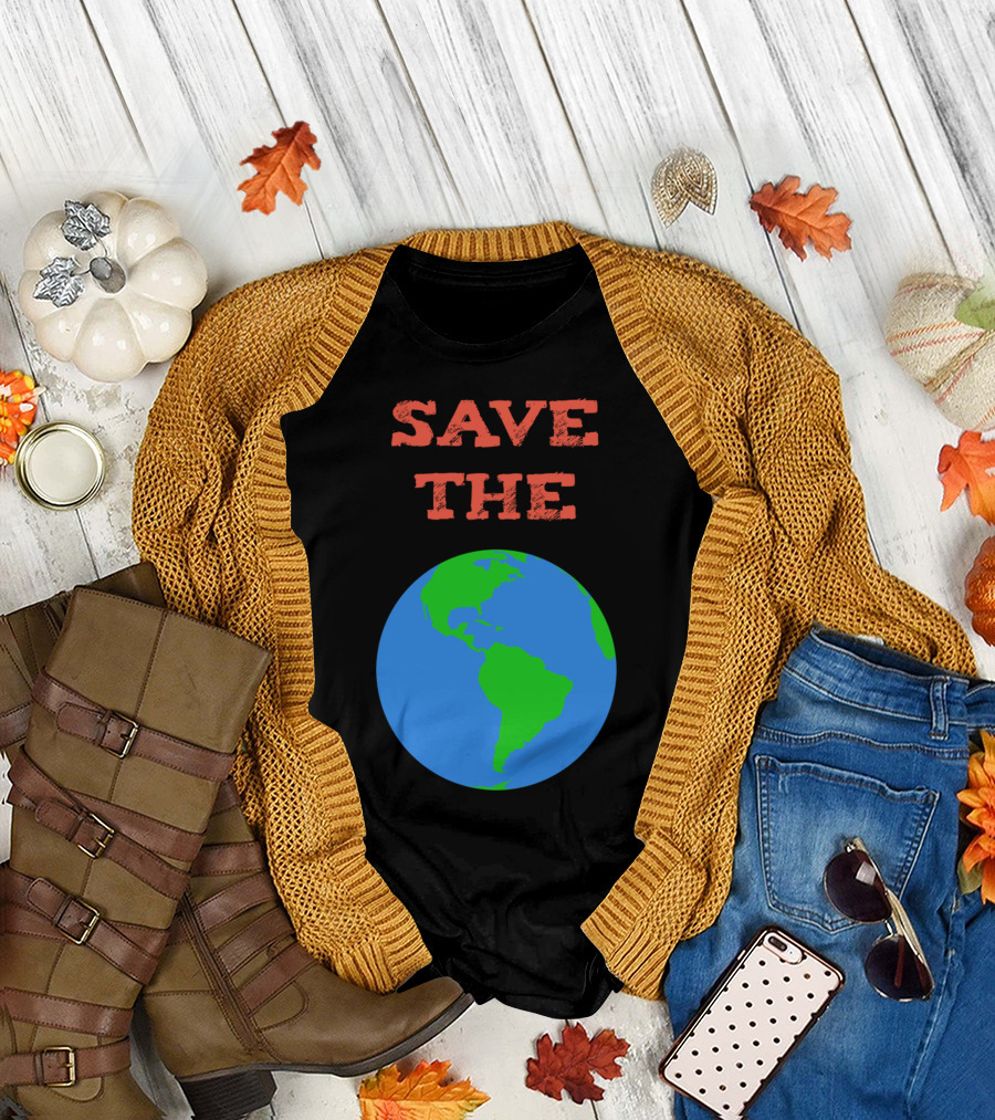 SAVE THE PLANET Earth Globe T-Shirt