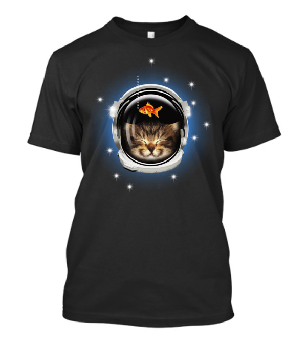 Cat Nap Space Helmet Dreams T-Shirt