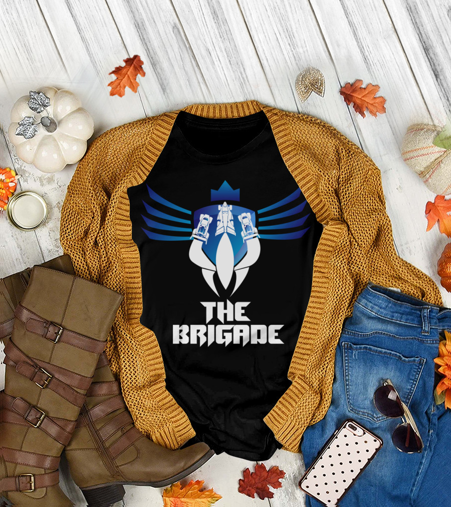 The Brigade Racing Emblem with Wings and Cars T-Shirt