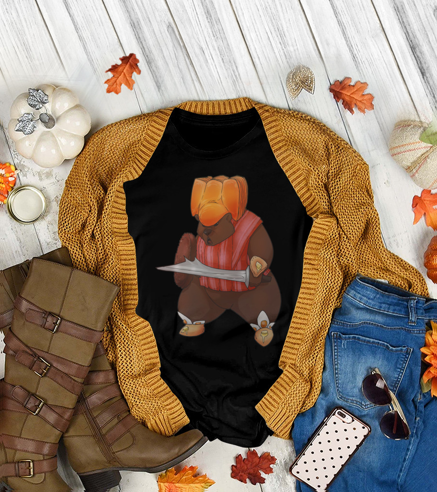 Pawgykle Bearclaw Warrior Breakfast Battle T-Shirt
