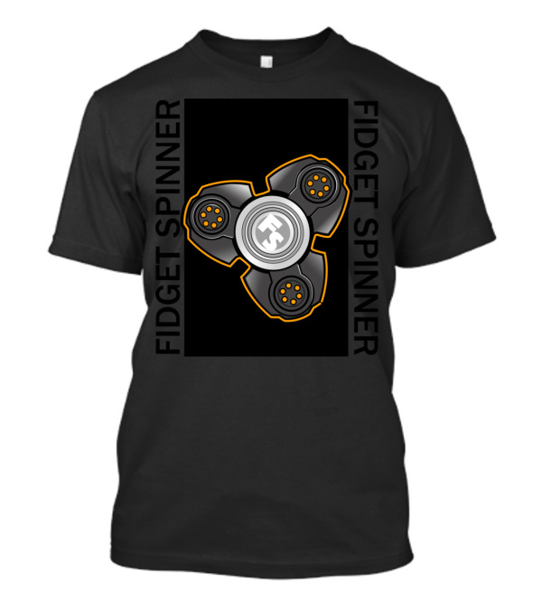 Fidget Spinner FS Black And Orange T-Shirt
