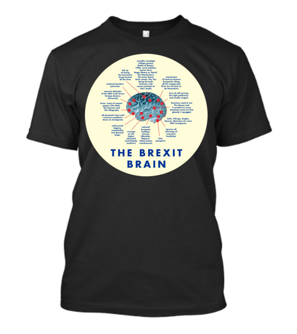 THE BREXIT BRAIN VOICE OF REASON GOLDEN AGE ROGER MOORE FED UP TRILLING GRANULES BLUE PASSPORTS T-Shirt