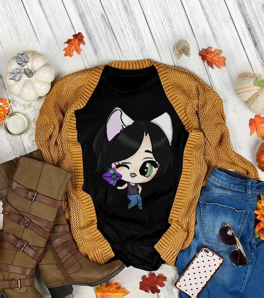 AssaultQueen Mug Chibi Cat Ears Anime T-Shirt