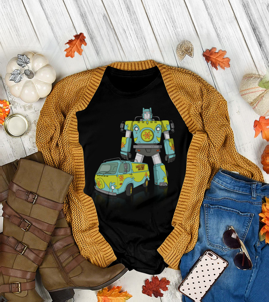Scooby-Doo Mystery Machine Transformer Crossover T-Shirt