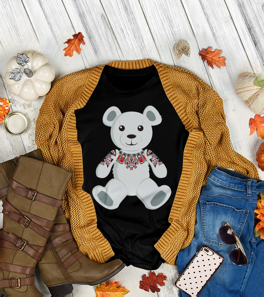 Haida Tattooed Teddy Bear Totem T-Shirt