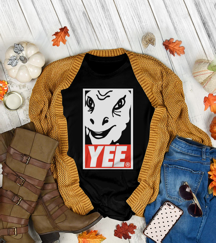 OBYEE OBEY TO YEE Dinosaur Face YEE T-Shirt
