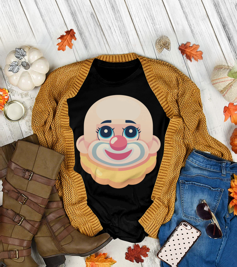 Naaackers Bozo Clown Face T-Shirt